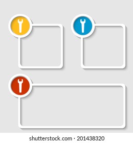 gray frame for any text with  spanner