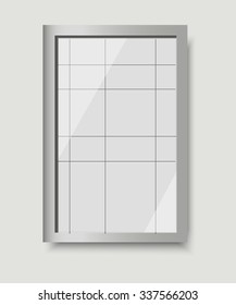 gray frame on a gray background