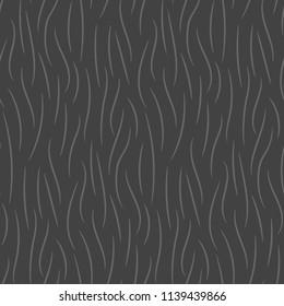 Gray fur texture abstract background seamless pattern. Vector illustration.