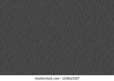 Gray fur texture abstract background seamless pattern. Vector illustration.