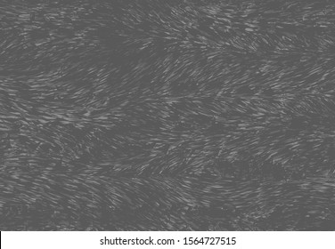 Gray furry texture vector design. Wolf fur print. Senthetyc animal hair effect. Stylish fur pattern. Abstract animal wallpapers