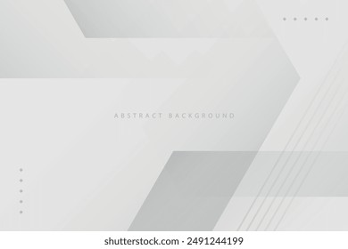 fondo abstracto geométrico gris con efecto de sombra hexágono moderno. Vector eps10