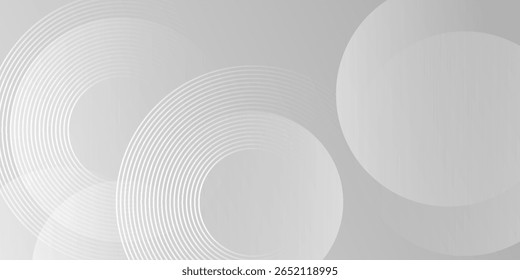 Gray geometric abstract background overlap layer on bright space with cutout shape effect decoration. 
