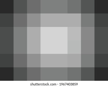 Gray geometric background of square with glow effect in the center