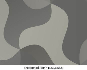 Gray geometric background with triangles of different shapes and scales. Wave Triangulation pattern. Low polygon. Vector illustration. Rectangular, horizontal