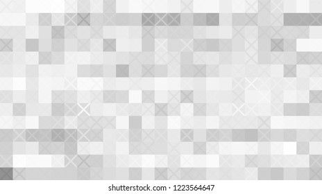 Gray geometric design, gray abstract background, vector halftone design. Gray background, geometric square, square texture. Decorative web layout or poster, banner. EPS 10 Vector