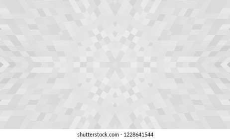 Gray geometric design, gray abstract background. Mosaic of a vector kaleidoscope, vector halftone design. Gray background texture. Decorative web layout or poster, banner. EPS 10 Vector