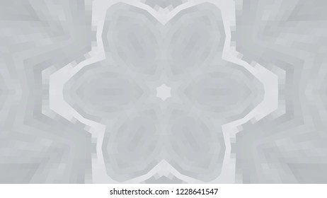Gray geometric design, gray abstract background. Mosaic of a vector kaleidoscope, vector halftone design. Gray background texture. Decorative web layout or poster, banner. EPS 10 Vector