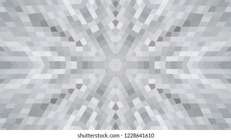Gray geometric design, gray abstract background. Mosaic of a vector kaleidoscope, vector halftone design. Gray background texture. Decorative web layout or poster, banner. EPS 10 Vector