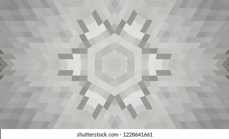 Gray geometric design, gray abstract background. Mosaic of a vector kaleidoscope, vector halftone design. Gray background texture. Decorative web layout or poster, banner. EPS 10 Vector