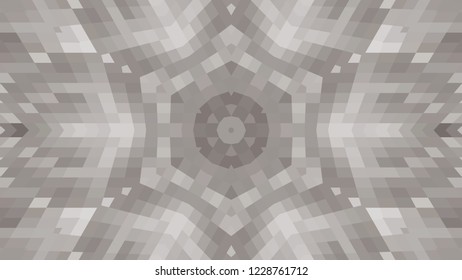 Gray geometric design, gray abstract background. Mosaic of a vector kaleidoscope, vector halftone design. Gray background texture. Decorative web layout or poster, banner. EPS 10 Vector