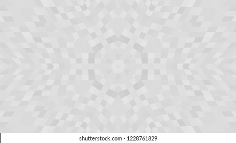 Gray geometric design, gray abstract background. Mosaic of a vector kaleidoscope, vector halftone design. Gray background texture. Decorative web layout or poster, banner. EPS 10 Vector