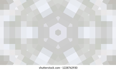 Gray geometric design, gray abstract background. Mosaic of a vector kaleidoscope, vector halftone design. Gray background texture. Decorative web layout or poster, banner. EPS 10 Vector