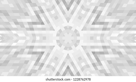 Gray geometric design, gray abstract background. Mosaic of a vector kaleidoscope, vector halftone design. Gray background texture. Decorative web layout or poster, banner. EPS 10 Vector