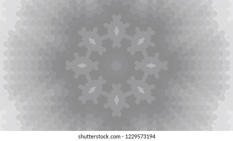 Gray geometric design, gray abstract background. Mosaic of a vector kaleidoscope, vector halftone design. Gray background texture. Decorative web layout or poster, banner. EPS 10 Vector