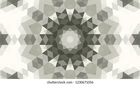 Gray geometric design, gray abstract background. Mosaic of a vector kaleidoscope, vector halftone design. Gray background texture. Decorative web layout or poster, banner. EPS 10 Vector