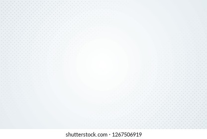 Gray geometric halftone dots on white background