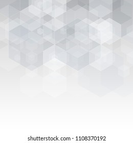 Gray geometric image in polygonal style. A modern original idea for design. Abstract vector background.