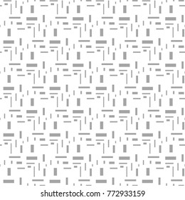 Gray geometric ornament on white background. Seamless pattern for web, textile and wallpapers