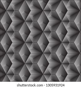 Gray geometric pattern abstract vector background. Modern stylish texture. 