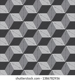 Gray geometric pattern abstract vector background. Modern stylish texture.