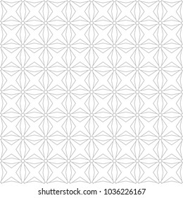 Gray geometric print on white background. Seamless pattern for web, textile and wallpapers