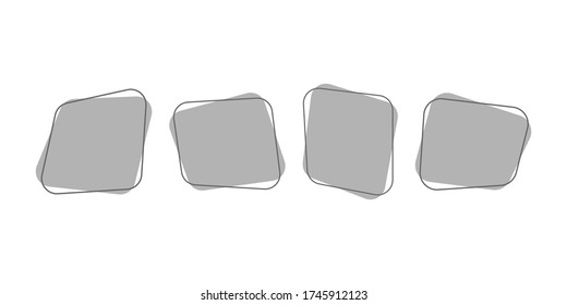 Gray geometry banner in abstract flat style. Vector isolated background for your design.