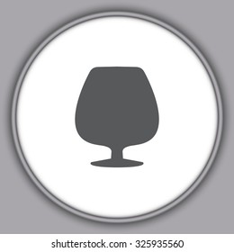 Gray Glass with cognac 