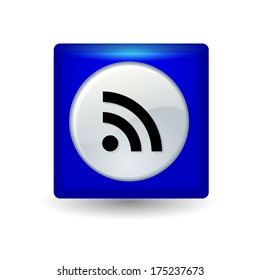 Gray glossy wireless or wifi sign 