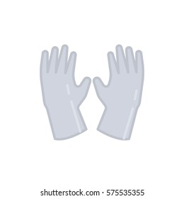 gray gloves
