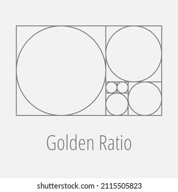 Grau-Golden-Quotient. Geometrische Formen.