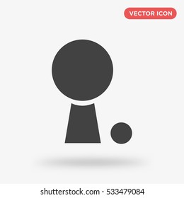 Gray golf ball icon illustration isolated vector sign symbol