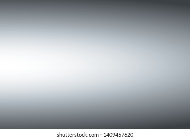 Gray gradient abstract background. Blurred smooth gray color, bright light effect holographic, silver graphic soft design wallpaper, vector illustration