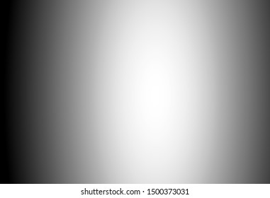 Gray gradient abstract background. Blurred smooth gray color, bright light effect holographic, silver graphic soft design wallpaper, vector illustration