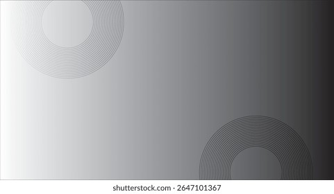 Gray gradient background featuring concentric circles in the upper left and lower right corners, creating a modern and minimalist design.
