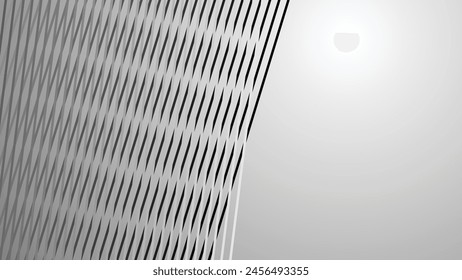 Gray gradient background with line stripes pattern for backdrop or presentation