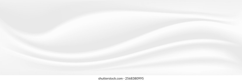 Gray gradient background for web trend design, beautiful white waves. Template for wedding card and invitation.	