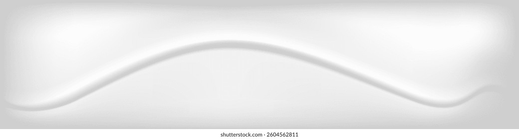 Gray gradient background for web trend design, beautiful white waves. Template for wedding card and invitation.	
