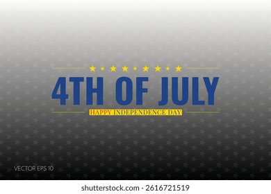Gray Gradient Background with Yellow Stars
