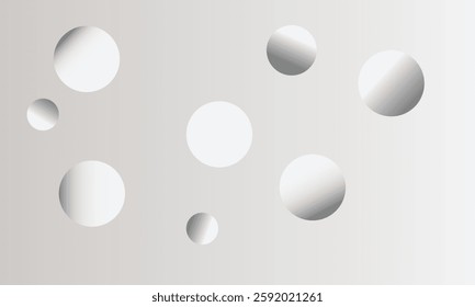 Gray gradient circle background with abstract placement style