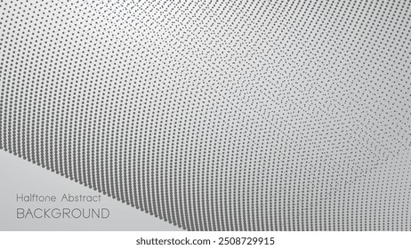 Gray gradient with halftone abstract background vector image