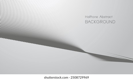 Gray gradient with halftone abstract background vector image