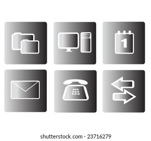 gray gradient icons