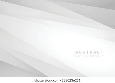 gray gradient paper cut abstract background with realistic diagonal shading vector