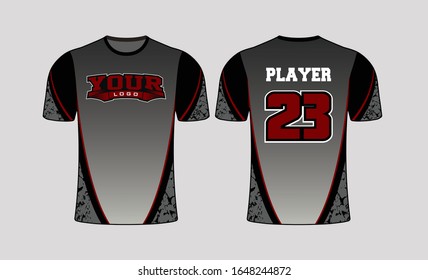 Gray gradient with pattern filled side insert and sleeves end elegant looking shirt