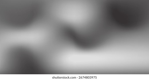 Gray grainy background, black white gradient grayscale abstract monochrome noise texture banner, header cover wallpaper backdrop design