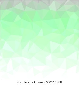 Gray green white low poly pattern