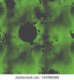 Gray and gren. Dirt and stains. vector pattern.