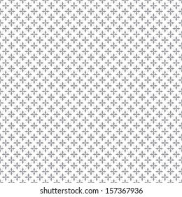 Gray grid with the eight-pointed star flower, seamless pattern