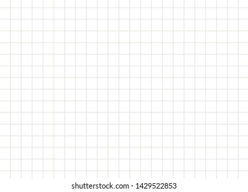 Gray grid line on white background. Gray table on white background.